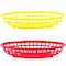Tablecraft TableCraft Red/Yellow Plastic Food Baskets H1074RY-6 - alternate 2